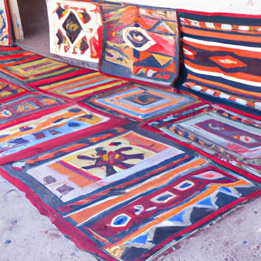 Navajo rug weaving collection
